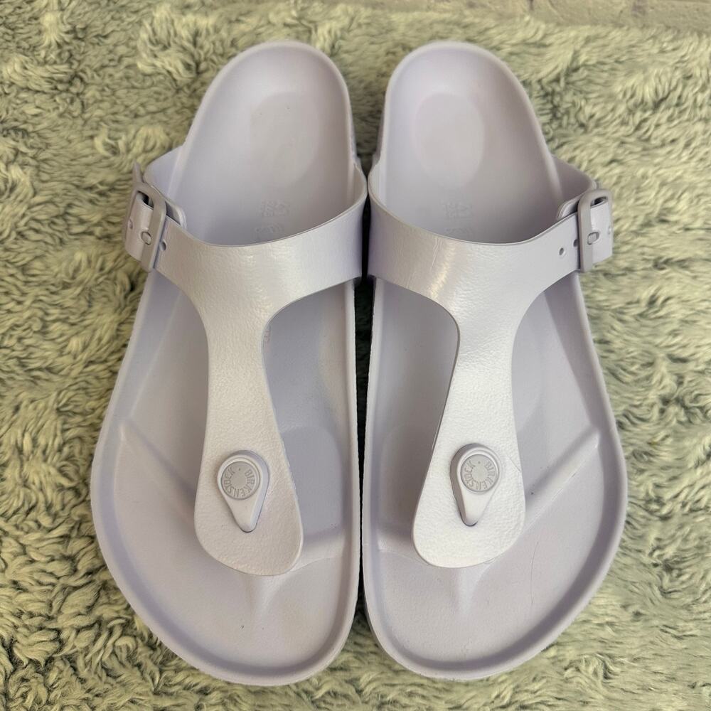 Birkenstock Gizah Eva Thong Sandals Lilac Purple Women's Size 10 Summer Beach